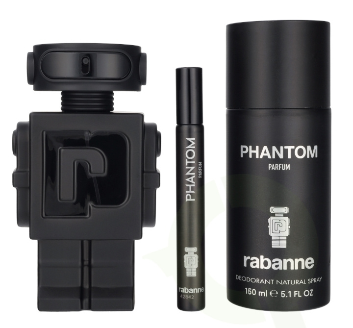Paco Rabanne Phantom Giftset 260 ml Edp Spray 100 ml/Deodorant Spray 150 ml/Edp Travel Spray 10 ml in de groep BEAUTY & HEALTH / Geuren & Parfum / Parfum bij TP E-commerce Nordic AB (D23365)