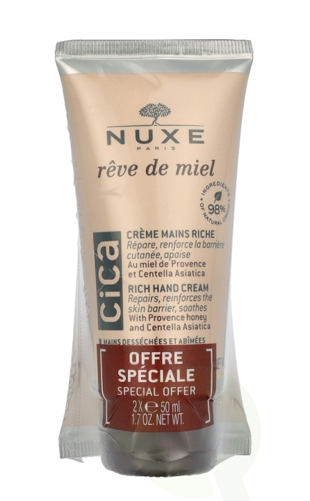 Nuxe Reve De Miel Hand Cream Duo Set 100 ml 2x50ml in de groep BEAUTY & HEALTH / Manicure/pedicure / Handcrèmes bij TP E-commerce Nordic AB (D23370)