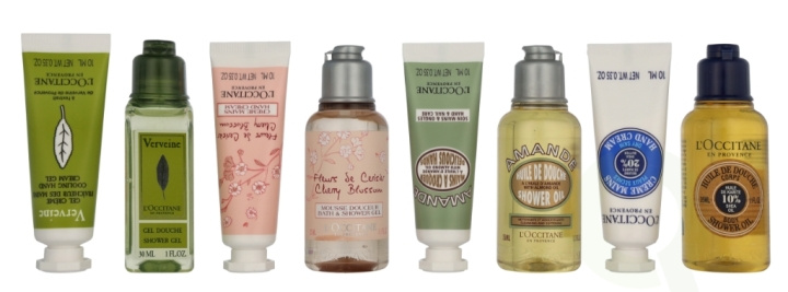 L\'Occitane Mixed Lines Set 175 ml Verbena Shower Gel 30ml/Verbena Hand Cream 10ml/Almond Shower Oil 35ml/Almond Hand Cream 10ml/Shea Butter Shower Oil 35ml/Shea Butter Hand Cream 10ml/Cherry Blossom Shower Gel 35ml/Cherry Blossom Hand Cream 10ml in de groep BEAUTY & HEALTH / Cadeausets / Cadeausets voor haar bij TP E-commerce Nordic AB (D23420)