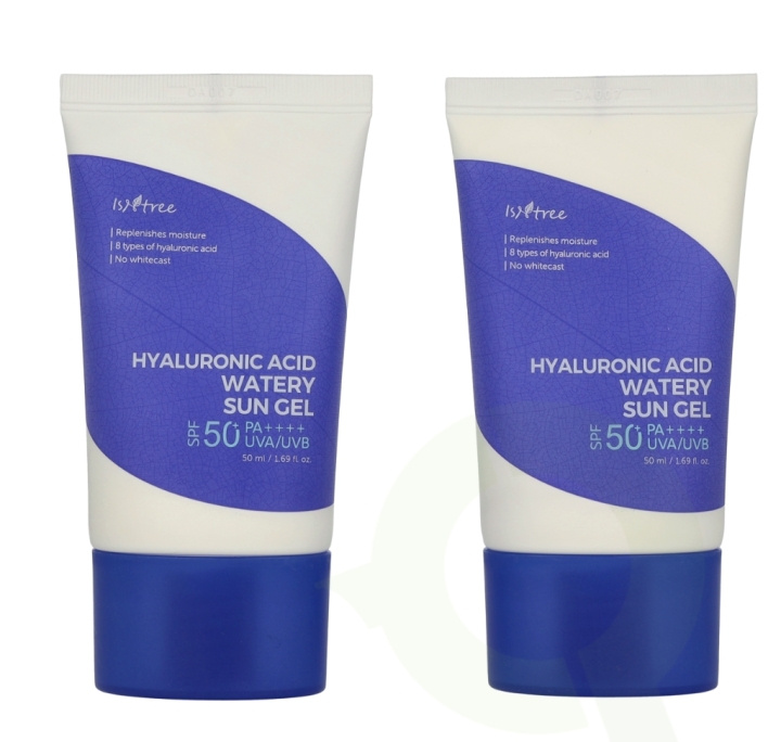 Isntree Hyaluronic Acid Watery Sun Gel SPF50 Duo 100 ml 2x50ml in de groep BEAUTY & HEALTH / Huidsverzorging / Zonnebank / Zonnebescherming bij TP E-commerce Nordic AB (D23465)