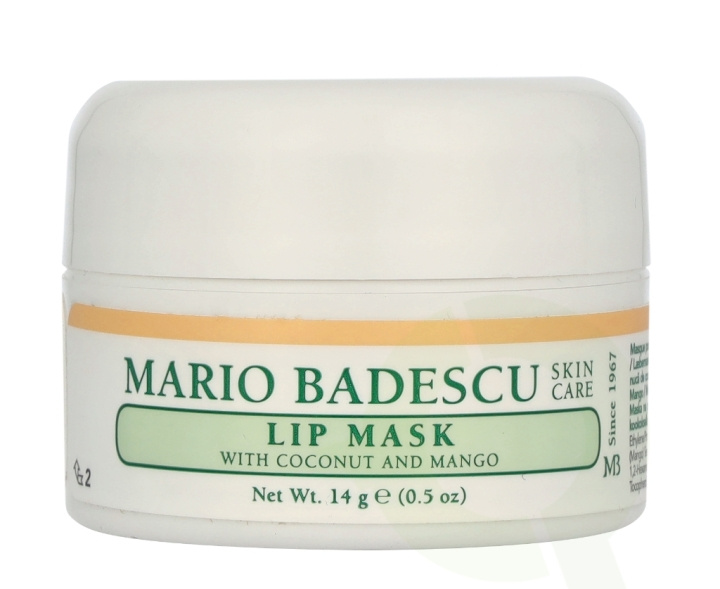Mario Badescu Coconut & Mango Lip Mask 14 g in de groep BEAUTY & HEALTH / Huidsverzorging / Gezicht / Dagcrème bij TP E-commerce Nordic AB (D23513)