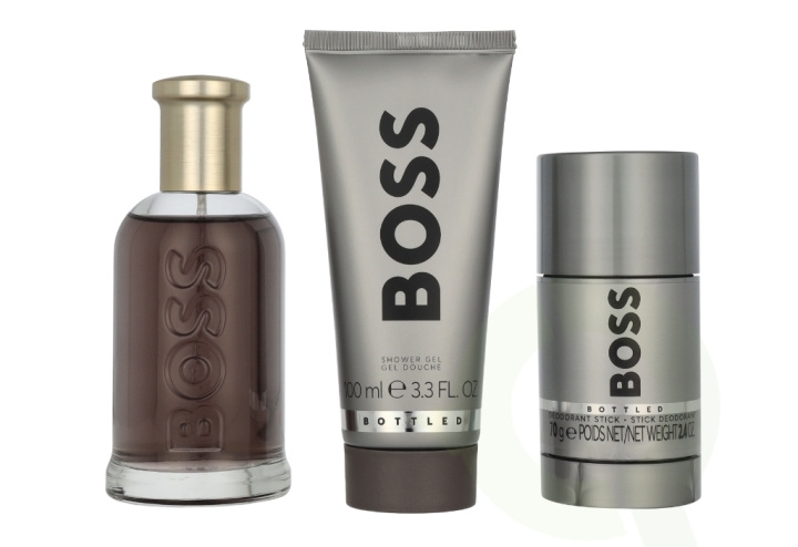 Hugo Boss Bottled Eau De Parfum Giftset 275 ml Edp Spray 100ml/Shower Gel 100ml/Deo Stick 75ml in de groep BEAUTY & HEALTH / Geuren & Parfum / Parfum / Parfum voor hem bij TP E-commerce Nordic AB (D23539)