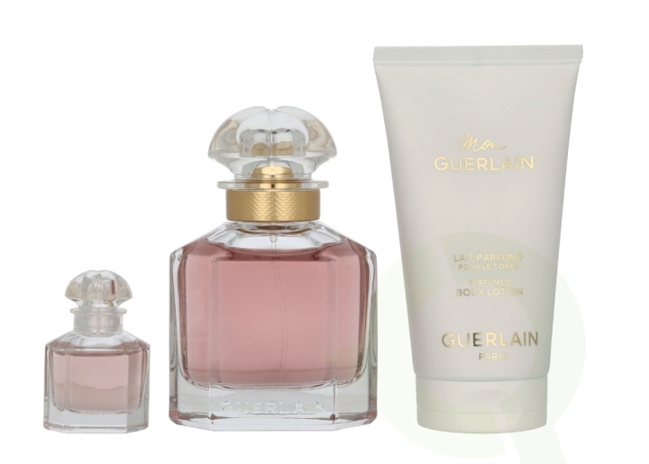 Guerlain Mon Guerlain Giftset 130 ml Edp 50 ml/Body Lotion 75 ml/Edp 5 ml in de groep BEAUTY & HEALTH / Cadeausets / Cadeausets voor haar bij TP E-commerce Nordic AB (D23566)