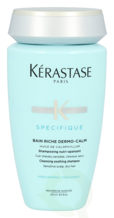 Kerastase Specifique Bain Riche Dermo-Calm Shampoo 250 ml Sensitive Scalp, Dry Hair in de groep BEAUTY & HEALTH / Haar & Styling / Haarverzorging / Shampoo bij TP E-commerce Nordic AB (D23657)