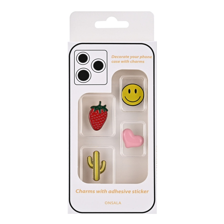 Onsala Charms Pimp Your Phone Metall och Plast 4-Pack in de groep SPORT, VRIJE TIJD & HOBBY / Leuke dingen / Leuke dingen bij TP E-commerce Nordic AB (D23715)