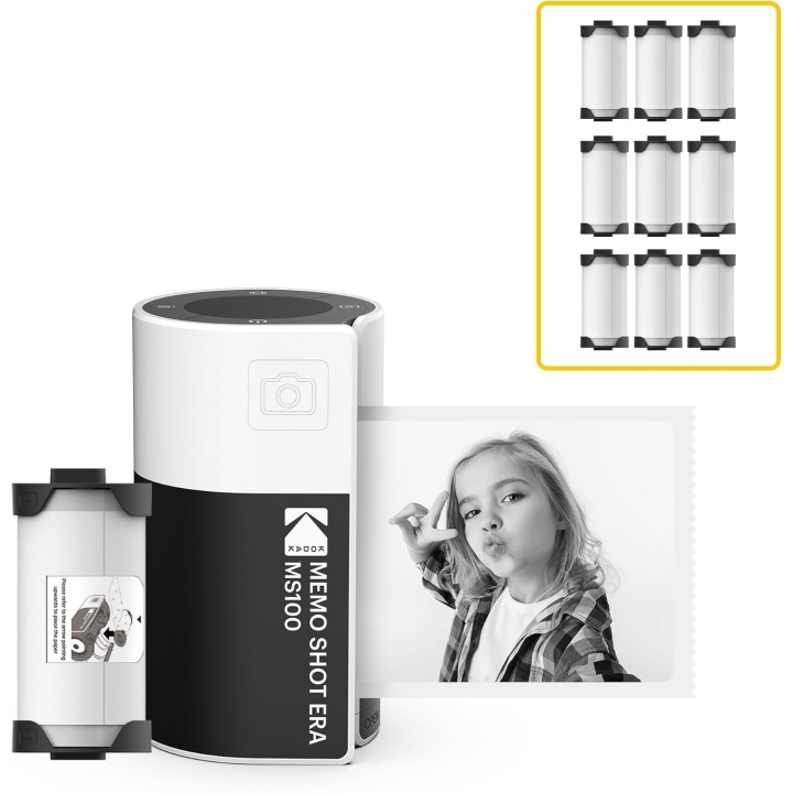 Kodak Direktbildskamera Memo Shot MS100 Bundle Vit in de groep HOME ELECTRONICS / Foto & Video / Camera\'s bij TP E-commerce Nordic AB (D23721)
