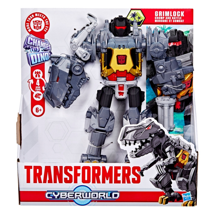 Transformers Cyberworld Grimlock Chomp & Battle 9 Inch Actionfigur in de groep SPEELGOED, KINDER- & BABYPRODUCTEN / Speelgoed / Figuren, Miniaturen & accessoires bij TP E-commerce Nordic AB (D23727)