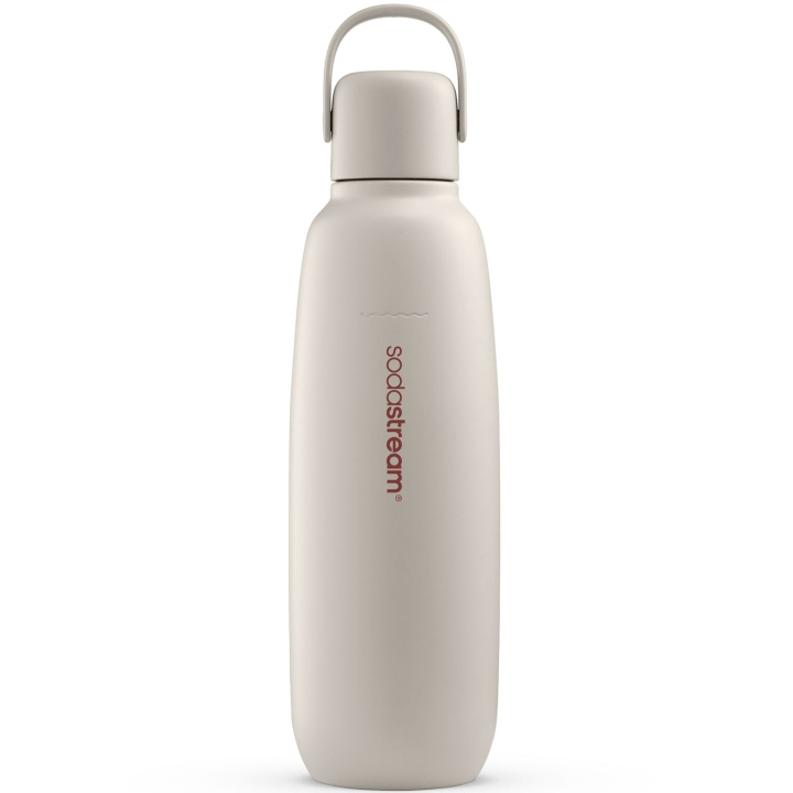 SodaStream Fizz&Go Stainless Steel Sand 0,9 liter Thermos in de groep SPORT, VRIJE TIJD & HOBBY / Buitenrecreatie / Thermosflessen & Waterflessen bij TP E-commerce Nordic AB (D23796)