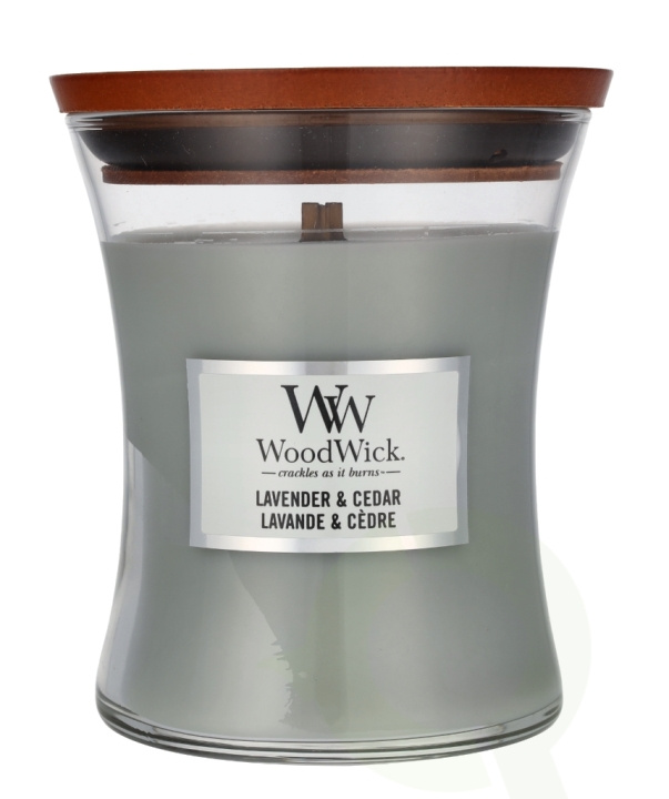 WoodWick Lavender & Cedar Medium Hourglass Candle 0 in de groep BEAUTY & HEALTH / Geuren & Parfum / Overige geuren / Geurkaarsen bij TP E-commerce Nordic AB (D24068)