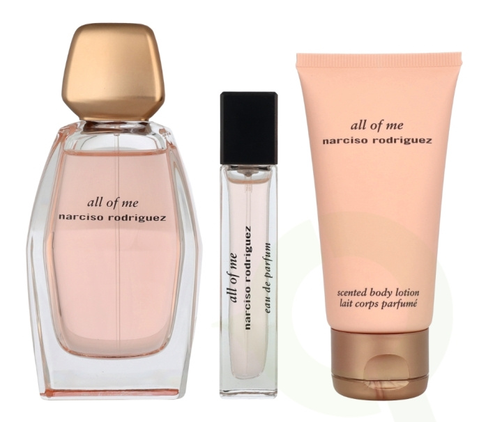 Narciso Rodriguez All Of Me Giftset 150 ml Edp Spray 90ml/Body Lotion 50ml/Edp Spray 10 ml in de groep BEAUTY & HEALTH / Geuren & Parfum / Parfum / Parfum voor haar bij TP E-commerce Nordic AB (D24091)