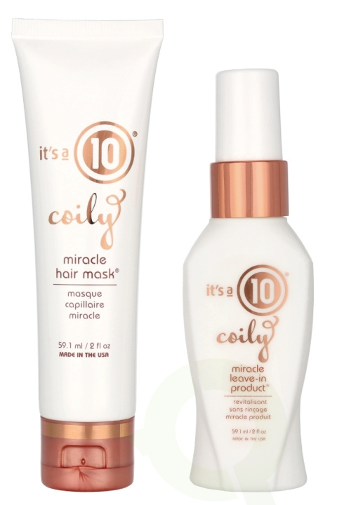 It\'s a 10 Coily Moisture Duo Set 118.2 ml Leave-in 59,1ml/Mask 59,1ml in de groep BEAUTY & HEALTH / Haar & Styling / Haarverzorging bij TP E-commerce Nordic AB (D24150)