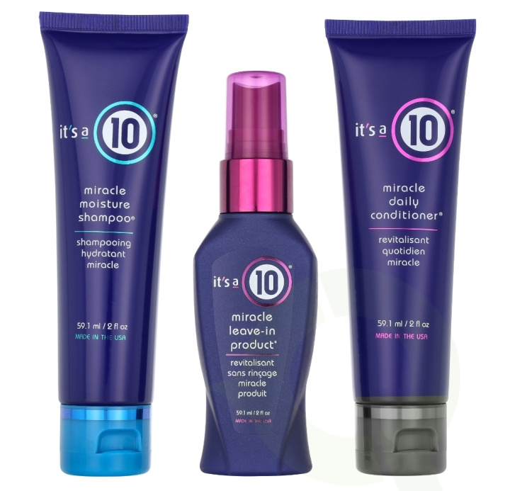 It\'s a 10 Conditioning Trail Set 177.3 ml Shampoo 59,1ml/Conditioner 59,1ml/Leave-in 59,1ml in de groep BEAUTY & HEALTH / Haar & Styling / Haarverzorging / Conditioner bij TP E-commerce Nordic AB (D24155)
