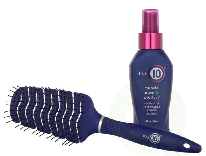 It\'s a 10 Detangling Set 120 ml Leave-in 120ml/Detangle Brush in de groep BEAUTY & HEALTH / Haar & Styling / Haarverzorging bij TP E-commerce Nordic AB (D24157)