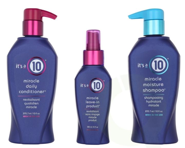 It\'s a 10 Conditioning Set 711.4 ml Shampoo 295,7ml/Conditioner 295,7ml/Leave-in 120ml in de groep BEAUTY & HEALTH / Haar & Styling / Haarverzorging / Shampoo bij TP E-commerce Nordic AB (D24159)