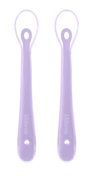 Kidsme Siliconen lepel - Lavendel 2-pack (KIDS140308LA) in de groep SPEELGOED, KINDER- & BABYPRODUCTEN / Eten & Drinken / Kinderservies bij TP E-commerce Nordic AB (D24191)
