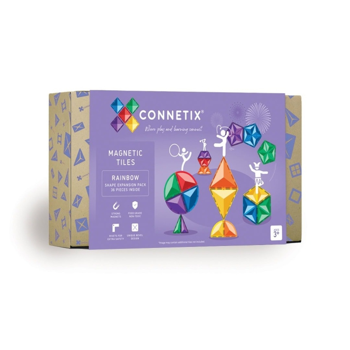Connetix Regenboogvorm uitbreidingsset 36 delen (CT-R-00036-SE) in de groep SPEELGOED, KINDER- & BABYPRODUCTEN / Speelgoed / Speelset bij TP E-commerce Nordic AB (D24221)