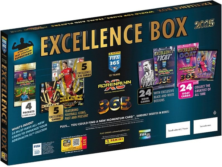 Panini FIFA 365 - AdrenXL 2025 Excellence Box (PAN2255) in de groep SPORT, VRIJE TIJD & HOBBY / Leuke dingen / Verzamelobjecten bij TP E-commerce Nordic AB (D24225)