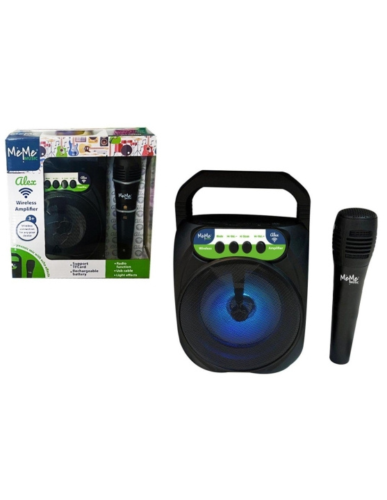 MeMe Music Alex draadloze versterker en microfoon (NXT61156) in de groep HOME ELECTRONICS / Audio & Beeld / Handmicrofoons bij TP E-commerce Nordic AB (D24230)