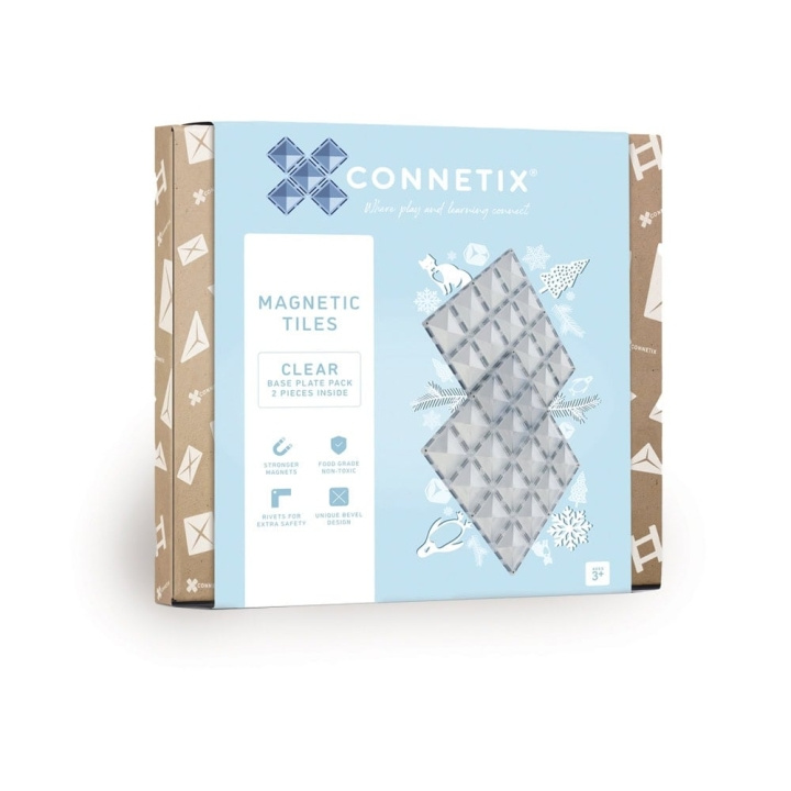 Connetix Basisplaat - Helder - 2 Stuks (CT-C-00002-BP) in de groep SPEELGOED, KINDER- & BABYPRODUCTEN / Speelgoed / Speelset bij TP E-commerce Nordic AB (D24232)