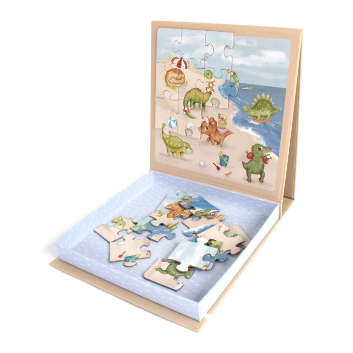 Filibabba Magneetspel - Dino Beach puzzel (FI-03586) in de groep SPEELGOED, KINDER- & BABYPRODUCTEN / Speelgoed / Kinderpuzzel bij TP E-commerce Nordic AB (D24306)