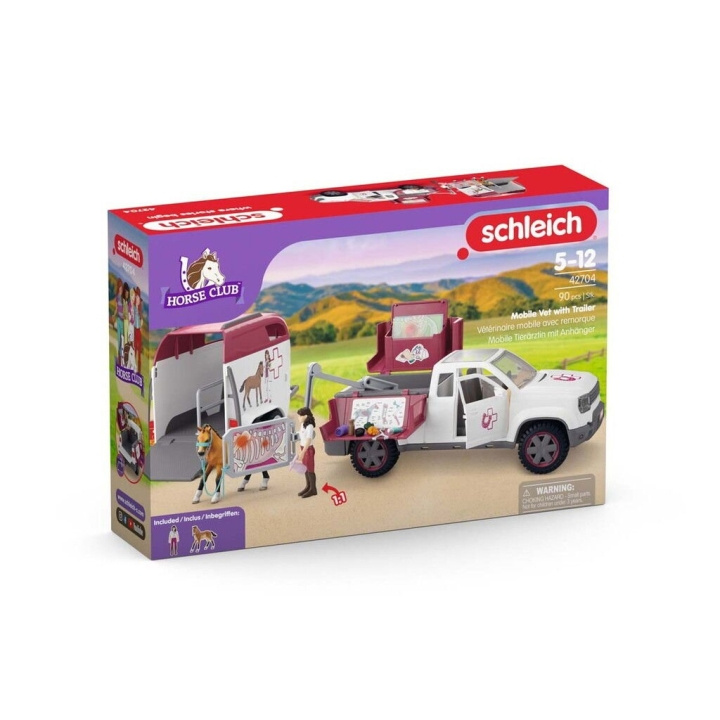Schleich Mobiele dierenarts met aanhanger - (42704) in de groep SPEELGOED, KINDER- & BABYPRODUCTEN / Speelgoed / Speelset bij TP E-commerce Nordic AB (D24323)