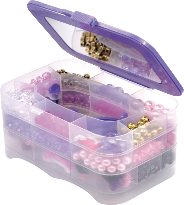 Real UniQ Sieradendoos met 1200 kralen - (30516) in de groep SPEELGOED, KINDER- & BABYPRODUCTEN / Speelgoed / Ambachten bij TP E-commerce Nordic AB (D24327)