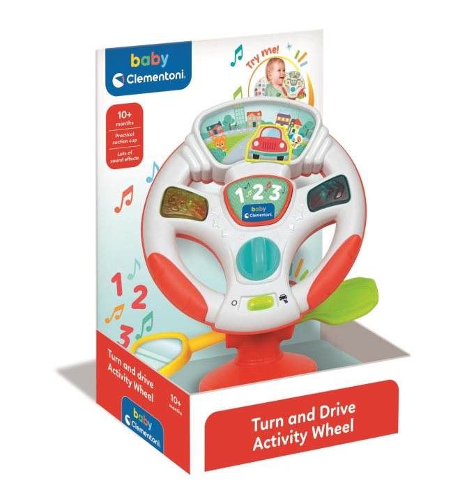 Clementoni Draai en Rij Activiteitenwiel - (I-17929) in de groep SPEELGOED, KINDER- & BABYPRODUCTEN / Babyspeelgoed / Activiteitenspeelgoed bij TP E-commerce Nordic AB (D24348)
