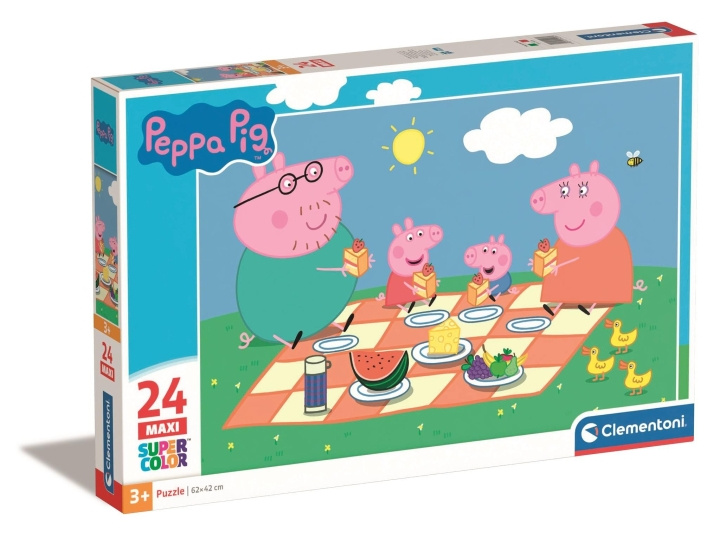 Clementoni Puzzel Maxi, Peppa Pig, 24 stuks - (I-24028) in de groep SPEELGOED, KINDER- & BABYPRODUCTEN / Speelgoed / Kinderpuzzel bij TP E-commerce Nordic AB (D24349)