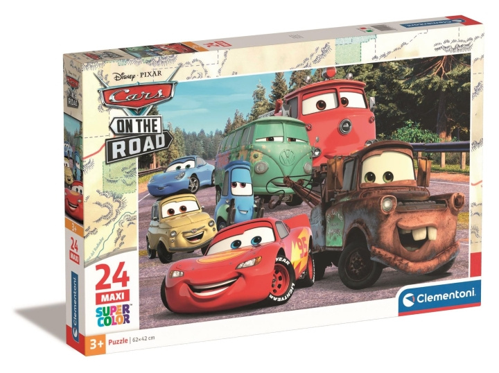 Clementoni Puzzel Maxi, Disney Cars on the Road - (I-24239) in de groep SPEELGOED, KINDER- & BABYPRODUCTEN / Speelgoed / Kinderpuzzel bij TP E-commerce Nordic AB (D24350)