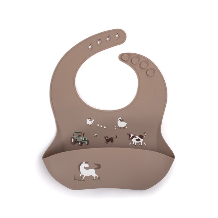 Filibabba Siliconen slabbetje met print - Magic Farm - (FI-02746) in de groep SPEELGOED, KINDER- & BABYPRODUCTEN / Eten & Drinken / Slabbetjes bij TP E-commerce Nordic AB (D24355)