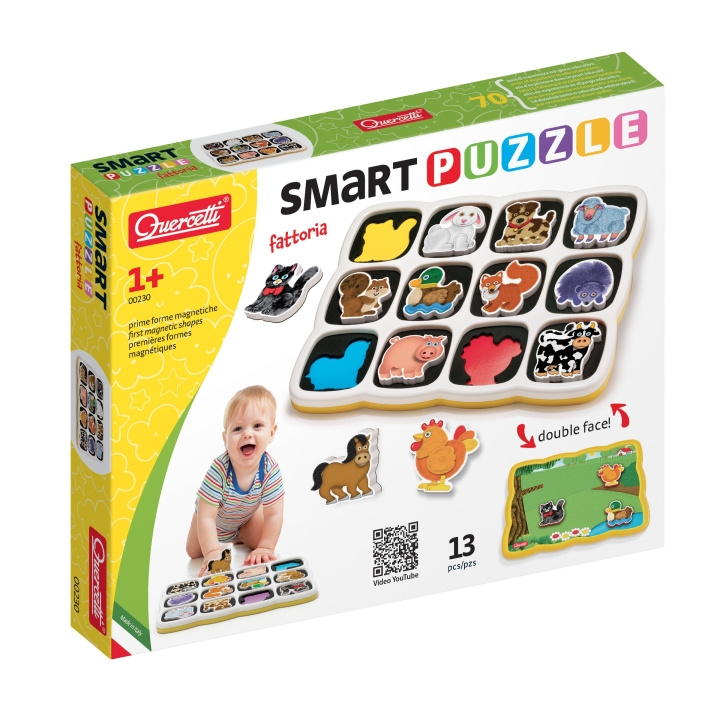 Quercetti Slimme puzzelboerderij - (QU-0230) in de groep SPEELGOED, KINDER- & BABYPRODUCTEN / Speelgoed / Kinderpuzzel bij TP E-commerce Nordic AB (D24357)