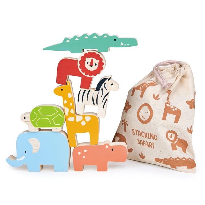 Mentari Stapelsafari (MT7205) in de groep SPEELGOED, KINDER- & BABYPRODUCTEN / Speelgoed / Bouwspeelgoed / Bouwblokken bij TP E-commerce Nordic AB (D24372)
