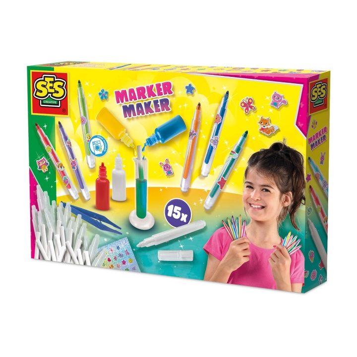 SES Creative Marker Maker 15 kleuren - (S14722) in de groep SPEELGOED, KINDER- & BABYPRODUCTEN / Speelgoed / Ambachten bij TP E-commerce Nordic AB (D24403)