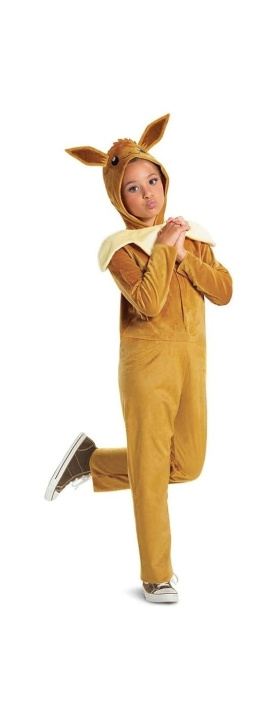 Disguise Pokemon Hooded Jumpsuit Classic - Eevee (128 cm) in de groep SPEELGOED, KINDER- & BABYPRODUCTEN / Speelgoed / Gemaskered kostuums bij TP E-commerce Nordic AB (D24487)