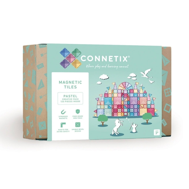 Connetix Pastel Creative Pack 120 Pieces (CT-P-00120-CR) in de groep SPEELGOED, KINDER- & BABYPRODUCTEN / Speelgoed / Speelset bij TP E-commerce Nordic AB (D24528)