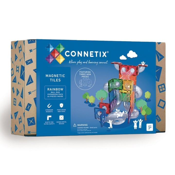 Connetix Ball Run Uitbreidingspakket - Regenboog (CT-R-00066-BR) in de groep SPEELGOED, KINDER- & BABYPRODUCTEN / Speelgoed / Speelset bij TP E-commerce Nordic AB (D24530)