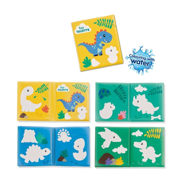 SES Creative Badtijd Kleurplaten met Water Dino Badboek - (S13215) in de groep SPEELGOED, KINDER- & BABYPRODUCTEN / Babygadgets / Bad bij TP E-commerce Nordic AB (D24547)