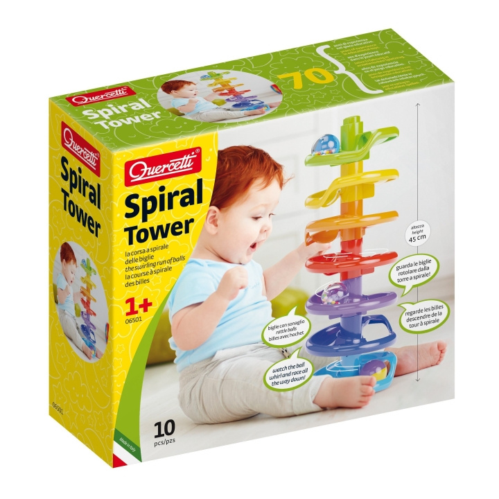 Quercetti Spiraaltoren - (QU-6501) in de groep SPEELGOED, KINDER- & BABYPRODUCTEN / Babyspeelgoed / Activiteitenspeelgoed bij TP E-commerce Nordic AB (D24574)