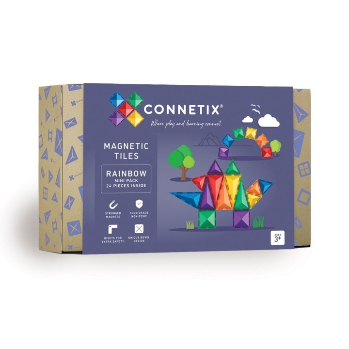 Connetix Regenboog Minipak 24 Stuks - (CT-R-00024-MI) in de groep SPEELGOED, KINDER- & BABYPRODUCTEN / Speelgoed / Speelset bij TP E-commerce Nordic AB (D24576)