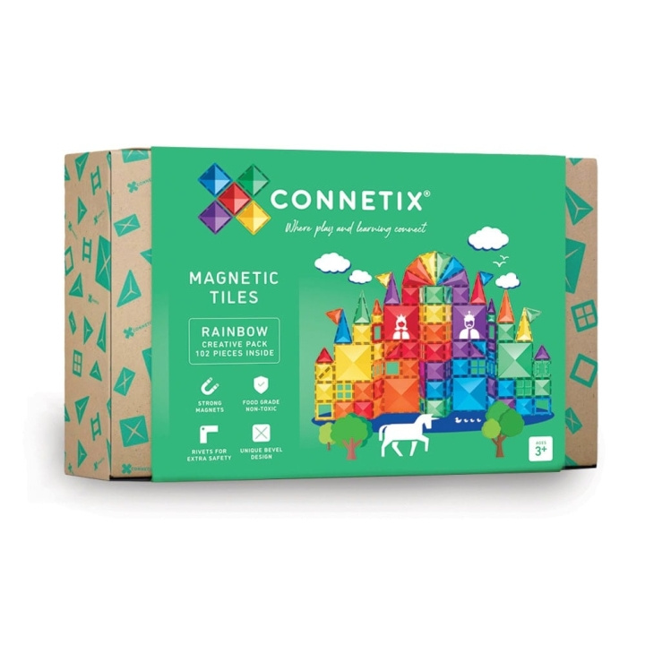 Connetix Rainbow Creative Pack 102 Pieces - (CT-R-00102-CR) in de groep SPEELGOED, KINDER- & BABYPRODUCTEN / Speelgoed / Speelset bij TP E-commerce Nordic AB (D24579)