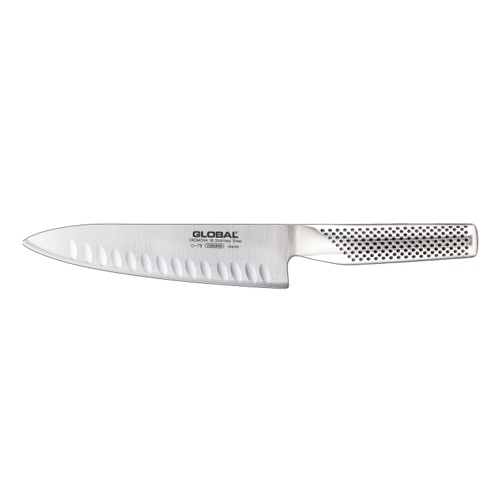 GLOBAL Koksmes Geribbeld 20cm Lemmet (G-78 ) in de groep HUISHOUDEN & TUIN / Keukengerei / Keukenmessen & accessoires bij TP E-commerce Nordic AB (D24583)