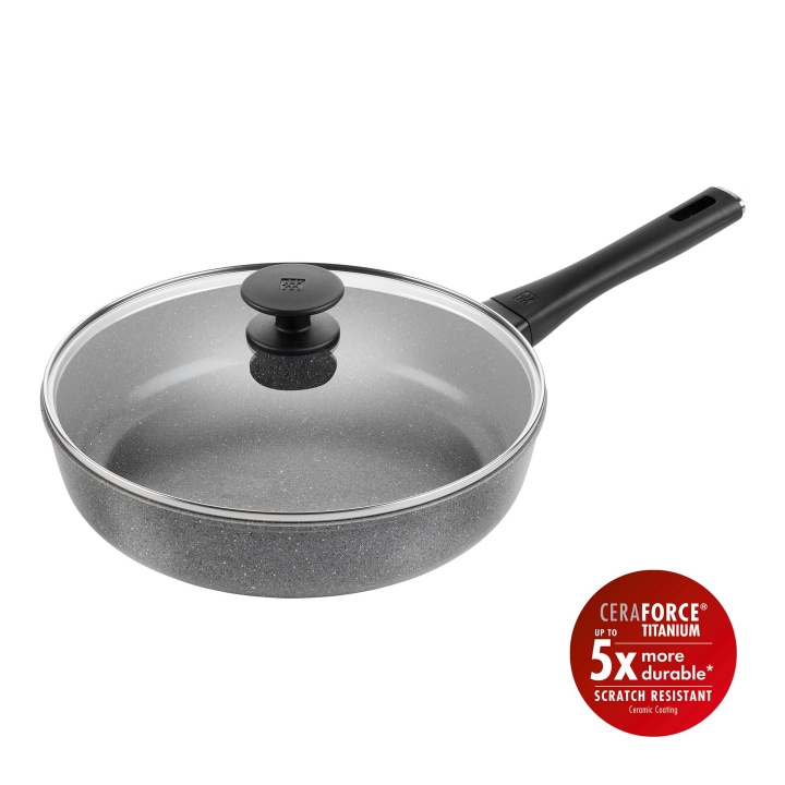 Zwilling Terreno Plus Keramische Saute Pan - Grijs - 28 cm in de groep HUISHOUDEN & TUIN / Keukengerei / Koekenpannen bij TP E-commerce Nordic AB (D24623)