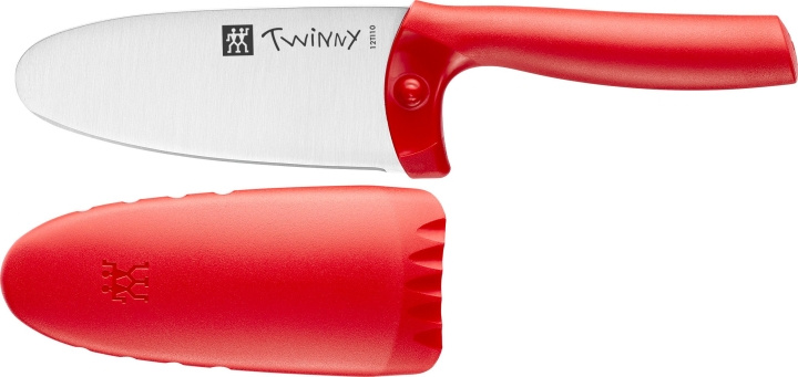 Zwilling Twinny Kinderkoksmes - Rood - 10 cm in de groep HUISHOUDEN & TUIN / Keukengerei / Keukenmessen & accessoires bij TP E-commerce Nordic AB (D24644)