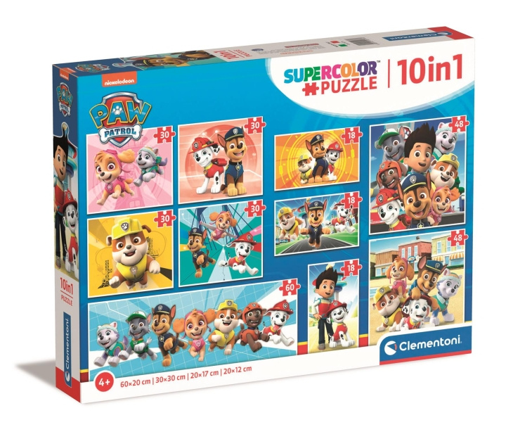Clementoni Puzzel 10-i-1 Paw Patrol, 18, 30, 48 en 60 stuks - (I-20270) in de groep SPEELGOED, KINDER- & BABYPRODUCTEN / Speelgoed / Kinderpuzzel bij TP E-commerce Nordic AB (D24651)