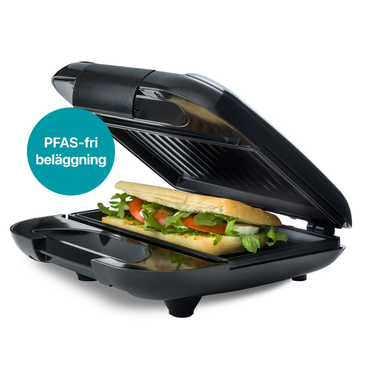 Champion Smörgåsgrill Multi Health 22x12cm 750W SG400 Svart in de groep HUISHOUDEN & TUIN / Huishoudelijke apparaten / Broodroosters & Broodgrills / Tafelgrills & Raclette bij TP E-commerce Nordic AB (D24732)