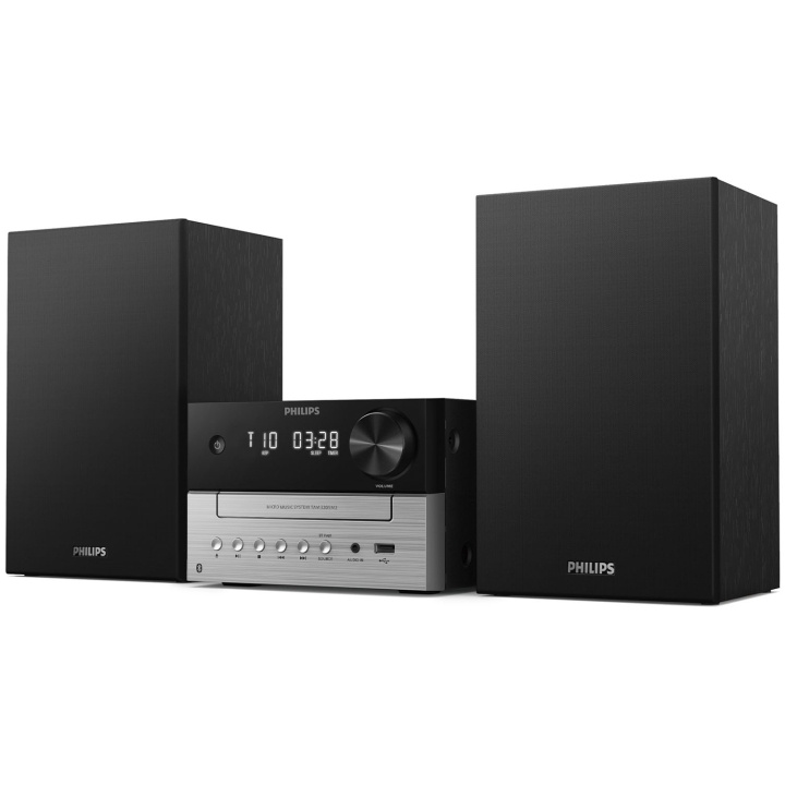 Philips Musik-anläggning Radio CD USB Bluetooth TAM3205MKII/12 Svart/Silver in de groep HOME ELECTRONICS / Audio & Beeld / Thuisbioscoop, Hifi en Draagbaar / Compacte stereo- en platenspelers bij TP E-commerce Nordic AB (D24740)