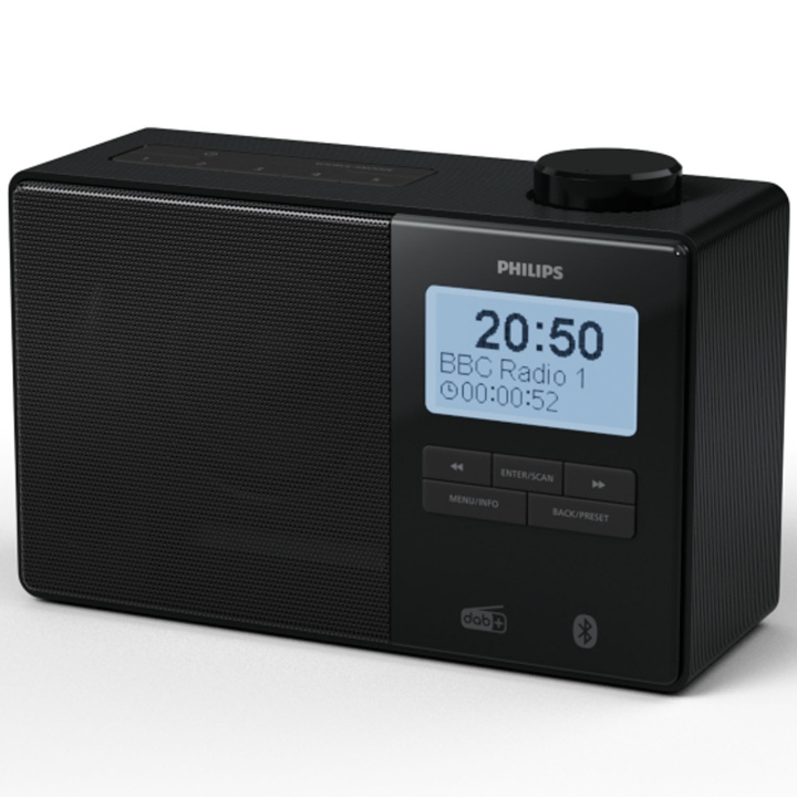 Philips Radio DAB+/FM Bluetooth TAR5600/10 Svart in de groep HOME ELECTRONICS / Audio & Beeld / Thuisbioscoop, Hifi en Draagbaar / Radio & Wekkers / Draadloze audiozender bij TP E-commerce Nordic AB (D24743)