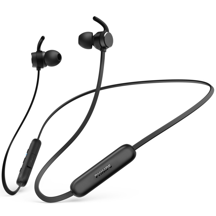 Philips Hörlurar In-Ear Nack-band IPX5 Svart in de groep HOME ELECTRONICS / Audio & Beeld / Koptelefoon & Accessoires / Koptelefoon bij TP E-commerce Nordic AB (D24748)