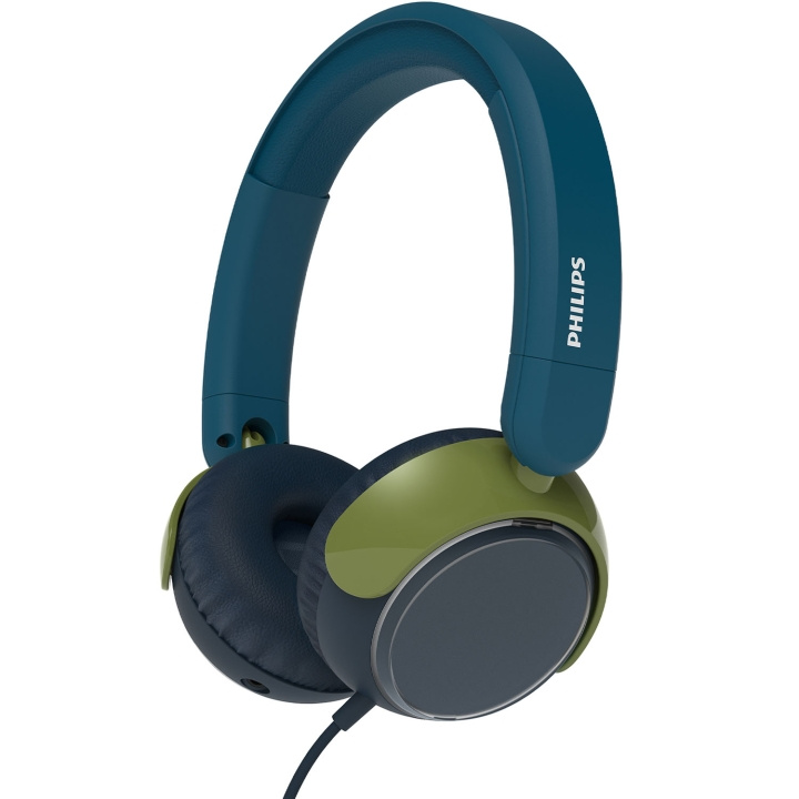 Philips Hörlurar On-Ear Barn Volymbegränsning 85dB Kabel Blågrön kristall in de groep HOME ELECTRONICS / Audio & Beeld / Koptelefoon & Accessoires / Koptelefoon bij TP E-commerce Nordic AB (D24749)