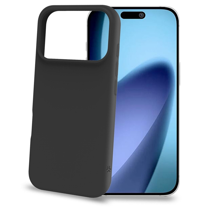 Celly Cromo Soft rubber case iPhone 17 Pro Svart in de groep SMARTPHONE & TABLETS / Mobielbescherming / Apple / iPhone 17 bij TP E-commerce Nordic AB (D24763)